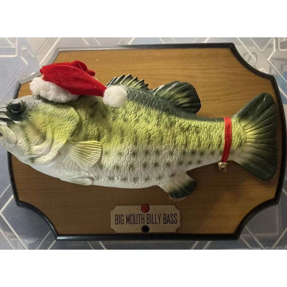 Big Mouth Billy Bass Battery Operated Talking Toy Fish **READ** See Video